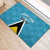 Custom Saint Lucia Football Rubber Doormat Flag Style