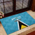 Custom Saint Lucia Football Rubber Doormat Flag Style