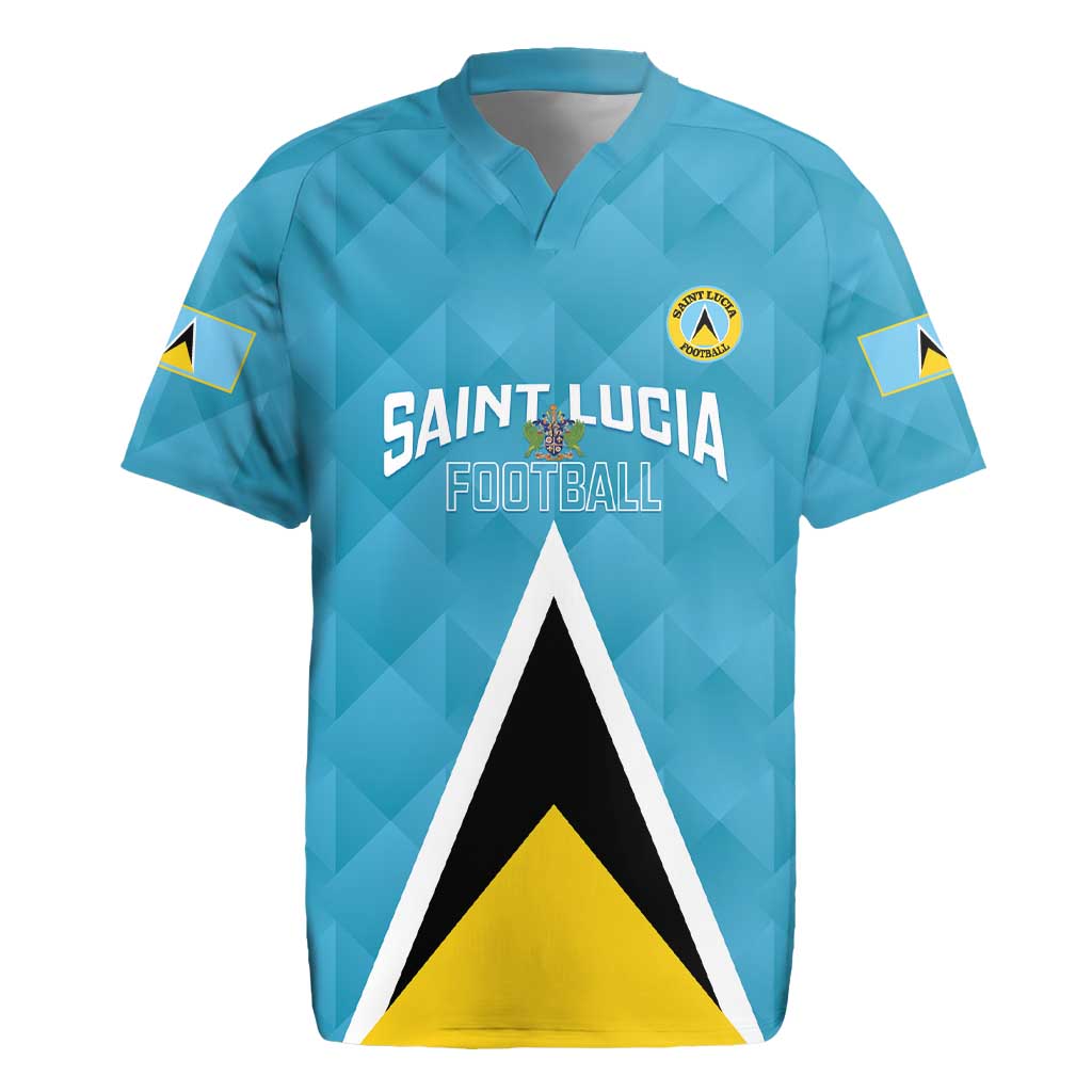 Custom Saint Lucia Football Rugby Jersey Flag Style