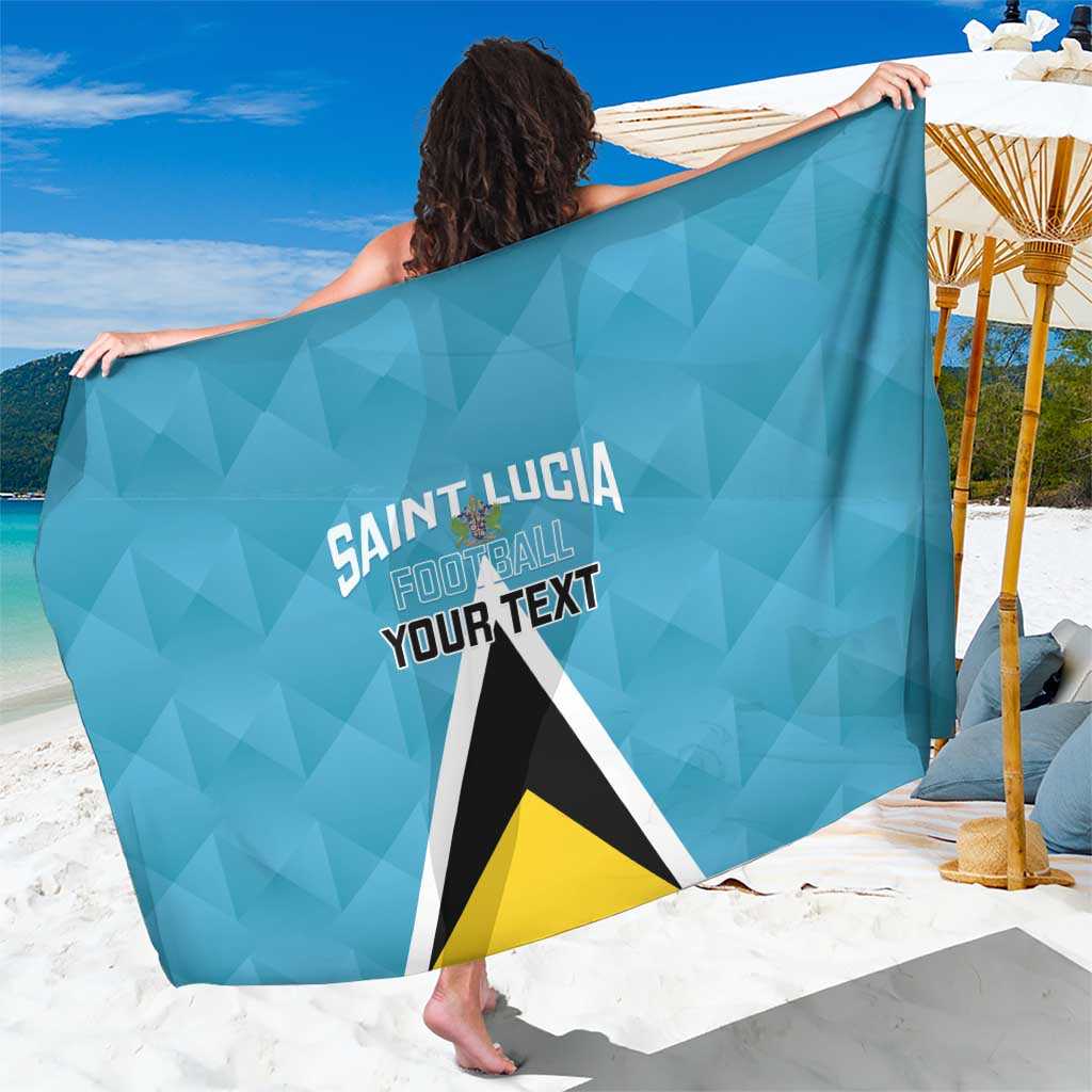 Custom Saint Lucia Football Sarong Flag Style