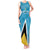 Custom Saint Lucia Football Tank Maxi Dress Flag Style