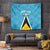 Custom Saint Lucia Football Tapestry Flag Style