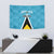 Custom Saint Lucia Football Tapestry Flag Style