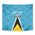 Custom Saint Lucia Football Tapestry Flag Style