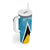 Custom Saint Lucia Football Tumbler With Handle Flag Style