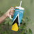 Custom Saint Lucia Football Tumbler With Handle Flag Style