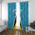 Custom Saint Lucia Football Window Curtain Flag Style