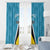 Custom Saint Lucia Football Window Curtain Flag Style