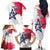 Custom United States Rugby Family Matching Off The Shoulder Long Sleeve Dress and Hawaiian Shirt 2024 Pacific Go Eagles - Wonder Print Shop