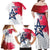 Custom United States Rugby Family Matching Off Shoulder Maxi Dress and Hawaiian Shirt 2024 Pacific Go Eagles - Wonder Print Shop