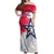 Custom United States Rugby Off Shoulder Maxi Dress 2024 Pacific Go Eagles - Wonder Print Shop