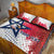 Custom United States Rugby Quilt Bed Set 2024 Pacific Go Eagles - Wonder Print Shop