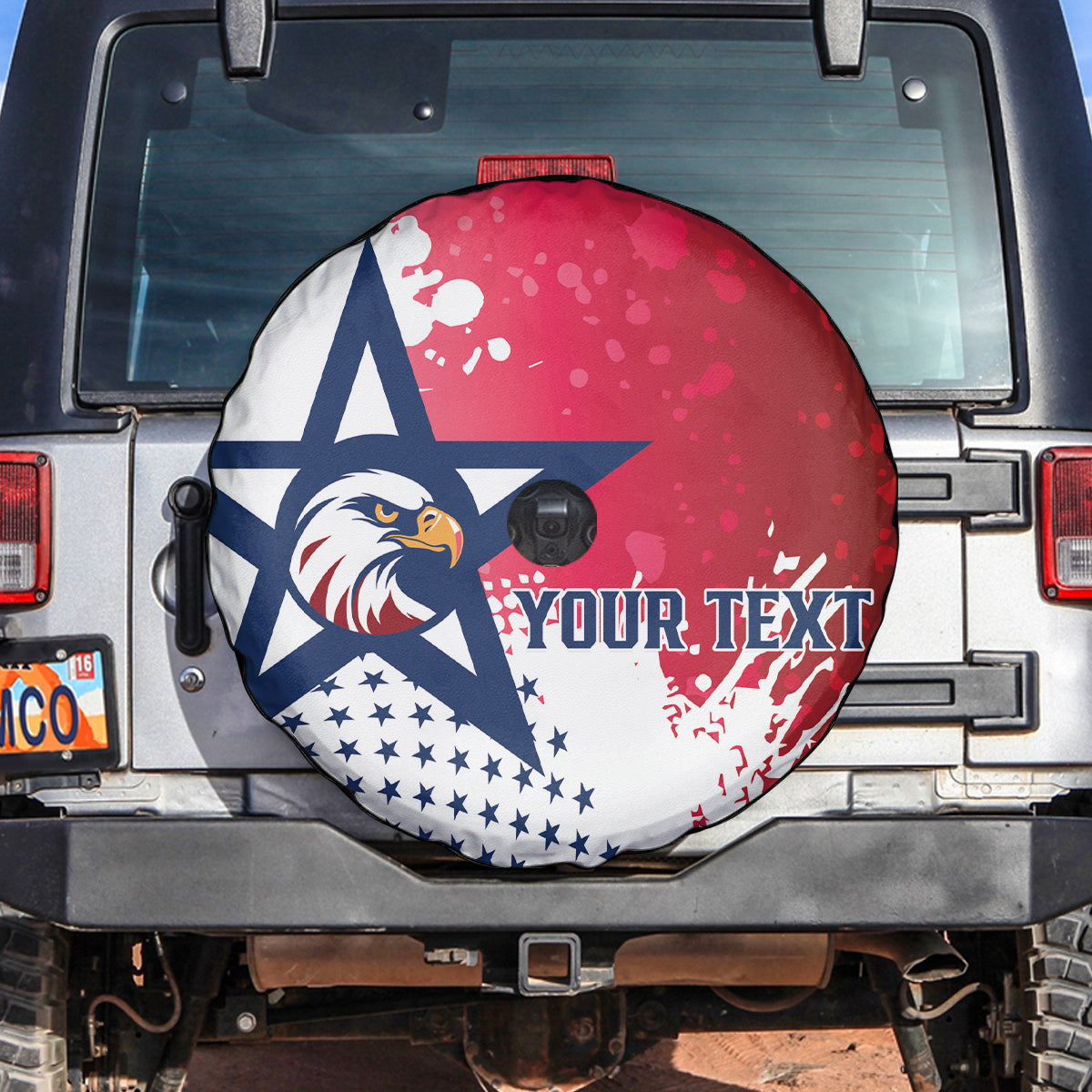 Custom United States Rugby Spare Tire Cover 2024 Pacific Go Eagles - Wonder Print Shop