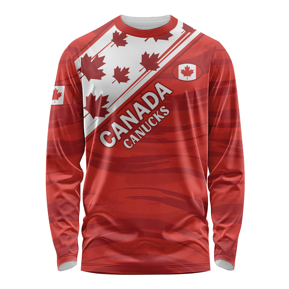 Custom Canada Rugby Long Sleeve Shirt 2024 Pacific Go Canucks - Wonder Print Shop