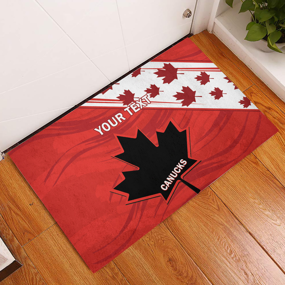 Custom Canada Rugby Rubber Doormat 2024 Pacific Go Canucks