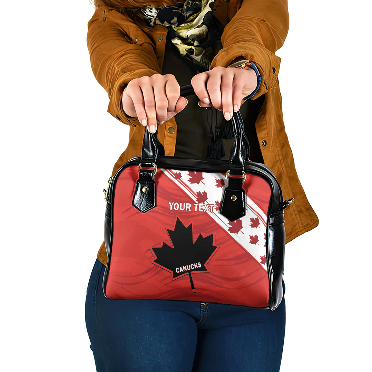 Custom Canada Rugby Shoulder Handbag 2024 Pacific Go Canucks