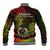 Polynesian Pride Vanuatu Baseball Jacket Reggae Polynesia Long God Yumi Stanap - Wonder Print Shop