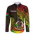 Polynesian Pride Vanuatu Long Sleeve Button Shirt Reggae Polynesia Long God Yumi Stanap - Wonder Print Shop