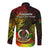 Polynesian Pride Vanuatu Long Sleeve Button Shirt Reggae Polynesia Long God Yumi Stanap - Wonder Print Shop