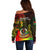 Polynesian Pride Vanuatu Off Shoulder Sweater Reggae Polynesia Long God Yumi Stanap - Wonder Print Shop