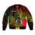 Polynesian Pride Vanuatu Sleeve Zip Bomber Jacket Reggae Polynesia Long God Yumi Stanap - Wonder Print Shop