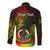 Personalised Vanuatu Long Sleeve Button Shirt Reggae Polynesia Long God Yumi Stanap - Wonder Print Shop