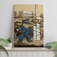 Alligator Alcatraz Canvas Wall Art Police Gator Rock Penitentiary - Wonder Print Shop