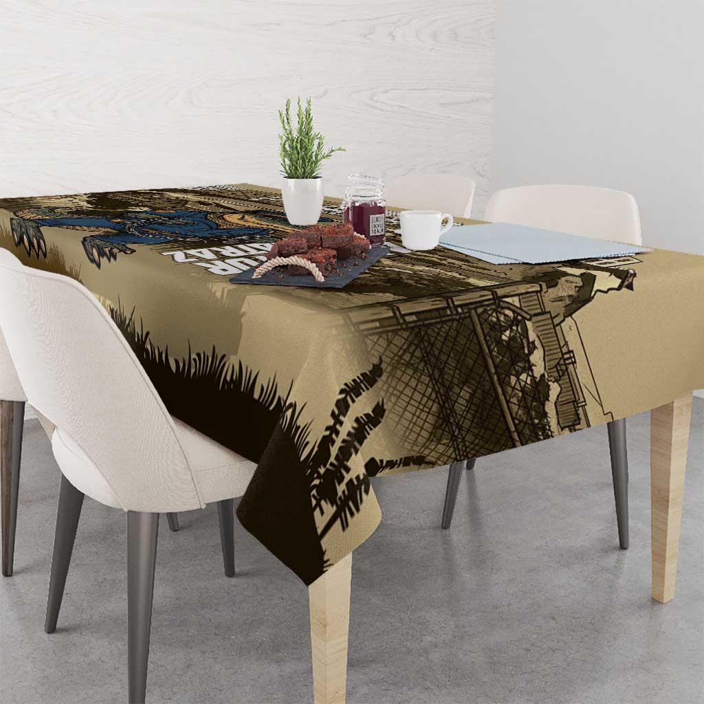 Alligator Alcatraz Tablecloth Police Gator Rock Penitentiary - Wonder Print Shop