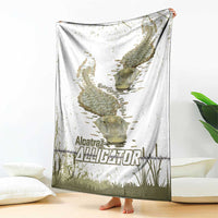 Everglades Florida Alligators Blanket Alcatraz Est 2025 - Wonder Print Shop