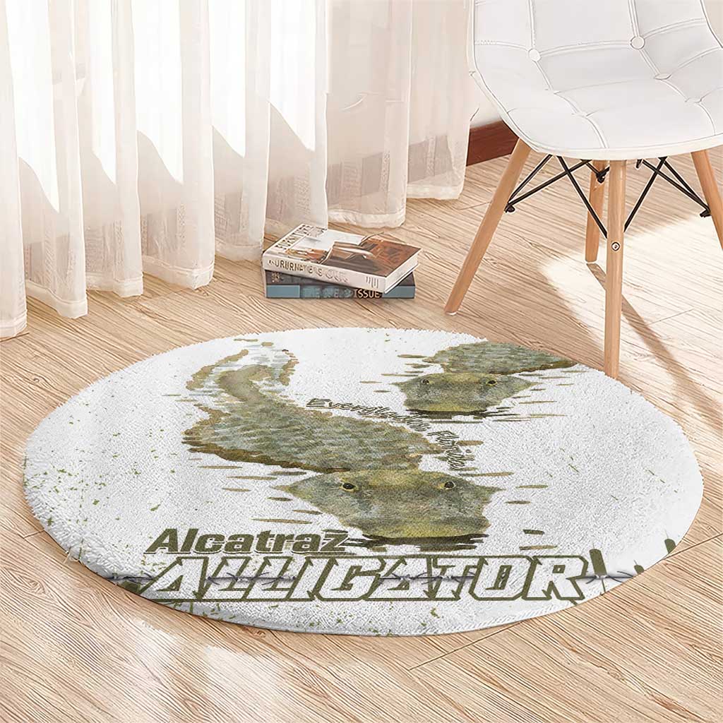 Everglades Florida Alligators Round Carpet Alcatraz Est 2025 - Wonder Print Shop