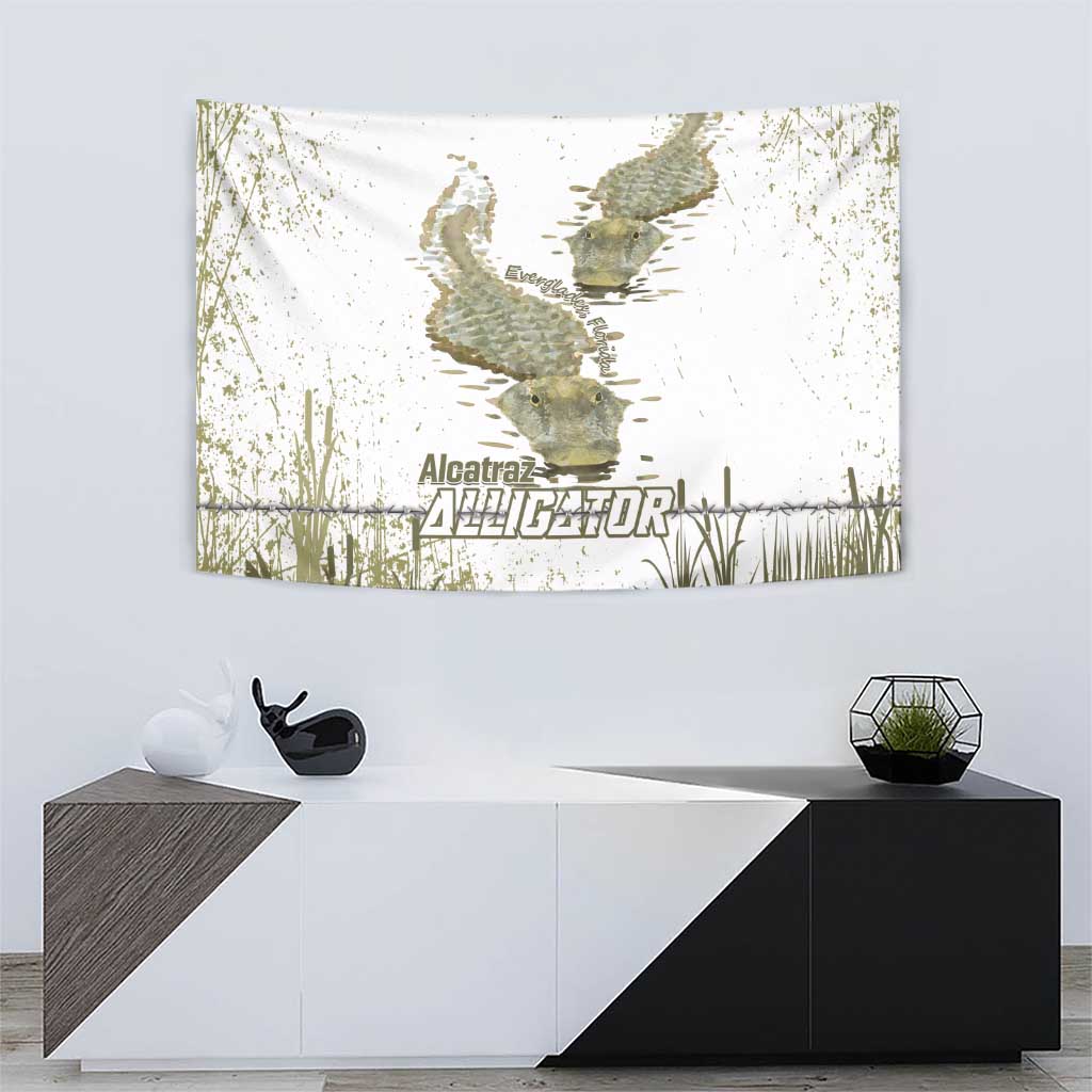Everglades Florida Alligators Tapestry Alcatraz Est 2025 - Wonder Print Shop