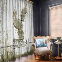 Everglades Florida Alligators Window Curtain Alcatraz Est 2025 - Wonder Print Shop