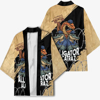 Alligator Alcatraz Kimono Gator and Python Restricted Area - Wonder Print Shop