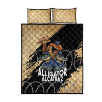 Alligator Alcatraz Quilt Bed Set Gator and Python Restricted Area - Wonder Print Shop