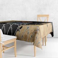 Alligator Alcatraz Tablecloth Gator and Python Restricted Area - Wonder Print Shop