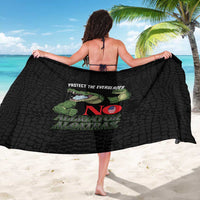 Protect The Everglades Sarong Gator No Alligator Alcatraz - Wonder Print Shop