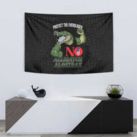 Protect The Everglades Tapestry Gator No Alligator Alcatraz - Wonder Print Shop
