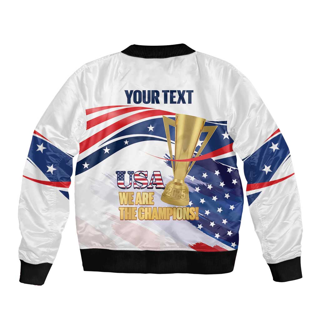 Personalized United States Soccer Bomber Jacket 2025 USA Champions - Wonder Print Shop