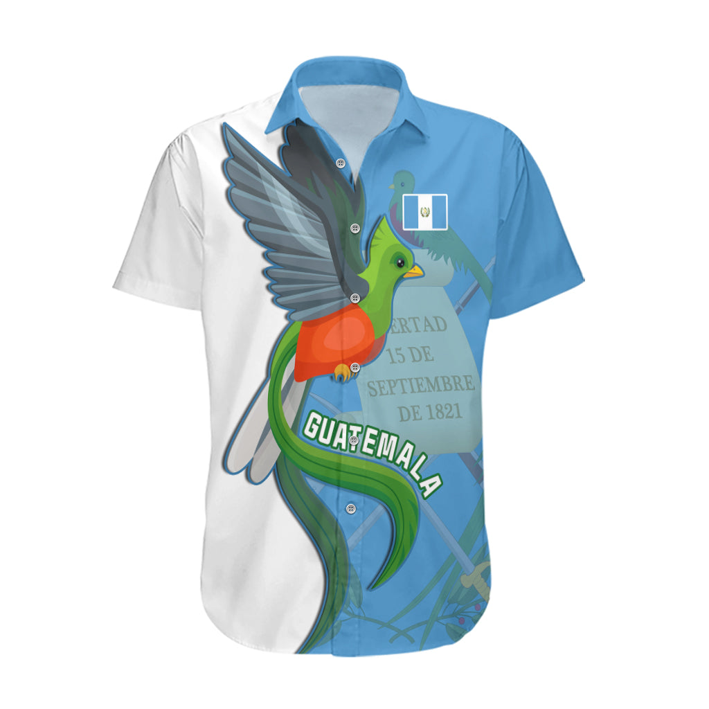 Guatemala Independence Day Hawaiian Shirt Guatemalan Quetzal 202st Anniversary - Wonder Print Shop