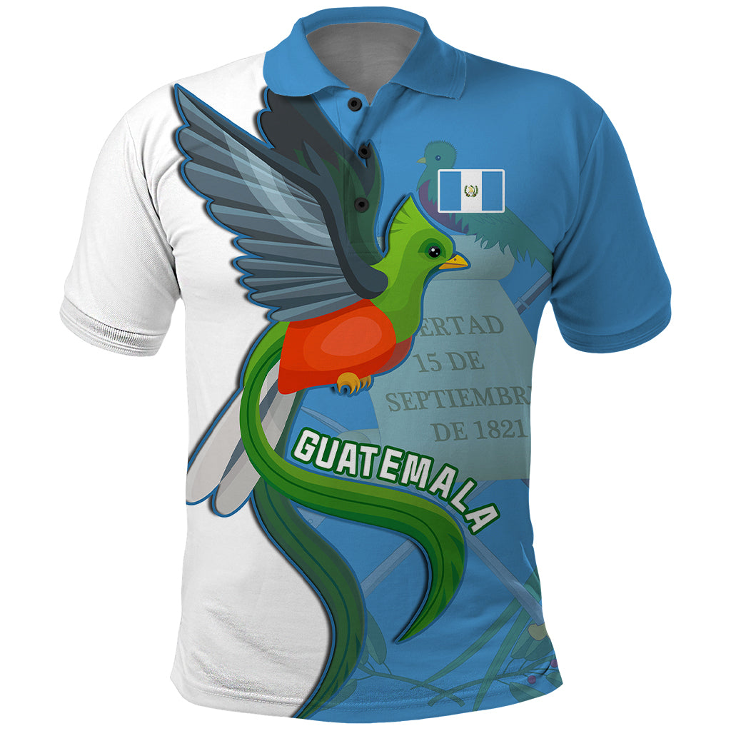 Guatemala Independence Day Polo Shirt Guatemalan Quetzal 202st Anniversary - Wonder Print Shop