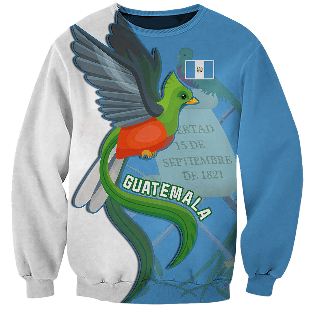 Guatemala Independence Day Sweatshirt Guatemalan Quetzal 202st Anniversary - Wonder Print Shop