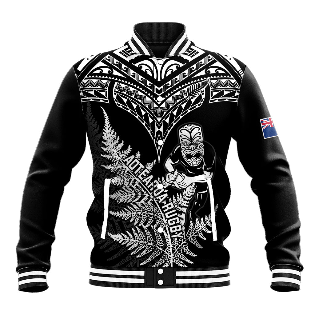 New Zealand Silver Fern Rugby Baseball Jacket Go All Black 2023 World Cup - Wonder Print Shop