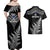 New Zealand Silver Fern Rugby Couples Matching Off Shoulder Maxi Dress and Hawaiian Shirt Go All Black 2023 World Cup - Wonder Print Shop