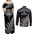 New Zealand Silver Fern Rugby Couples Matching Off Shoulder Maxi Dress and Long Sleeve Button Shirts Go All Black 2023 World Cup - Wonder Print Shop