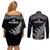 New Zealand Silver Fern Rugby Couples Matching Off Shoulder Short Dress and Long Sleeve Button Shirts Go All Black 2023 World Cup - Wonder Print Shop