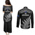 New Zealand Silver Fern Rugby Couples Matching Puletasi Dress and Long Sleeve Button Shirts Go All Black 2023 World Cup - Wonder Print Shop