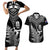 New Zealand Silver Fern Rugby Couples Matching Short Sleeve Bodycon Dress and Hawaiian Shirt Go All Black 2023 World Cup - Wonder Print Shop