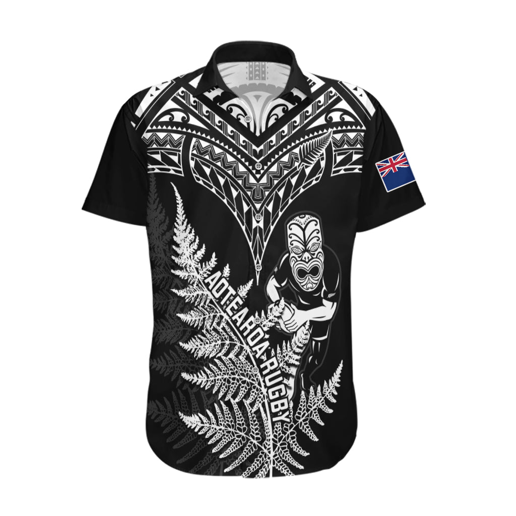 New Zealand Silver Fern Rugby Hawaiian Shirt Go All Black 2023 World Cup - Wonder Print Shop