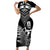 New Zealand Silver Fern Rugby Short Sleeve Bodycon Dress Go All Black 2023 World Cup - Wonder Print Shop