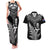 Personalised New Zealand Silver Fern Rugby Couples Matching Tank Maxi Dress and Hawaiian Shirt Go All Black 2023 World Cup - Wonder Print Shop